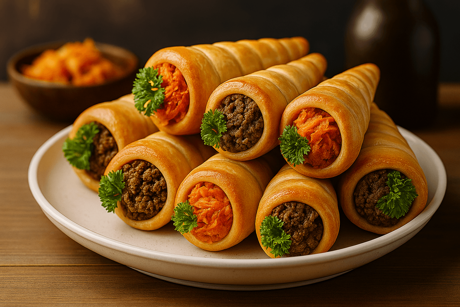 Beautifully plated homemade Haitian meal